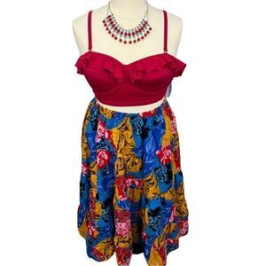 Vintage Imagine No Boundaries Brilliantly Colored Hawaiian Skirt - 20W‎
